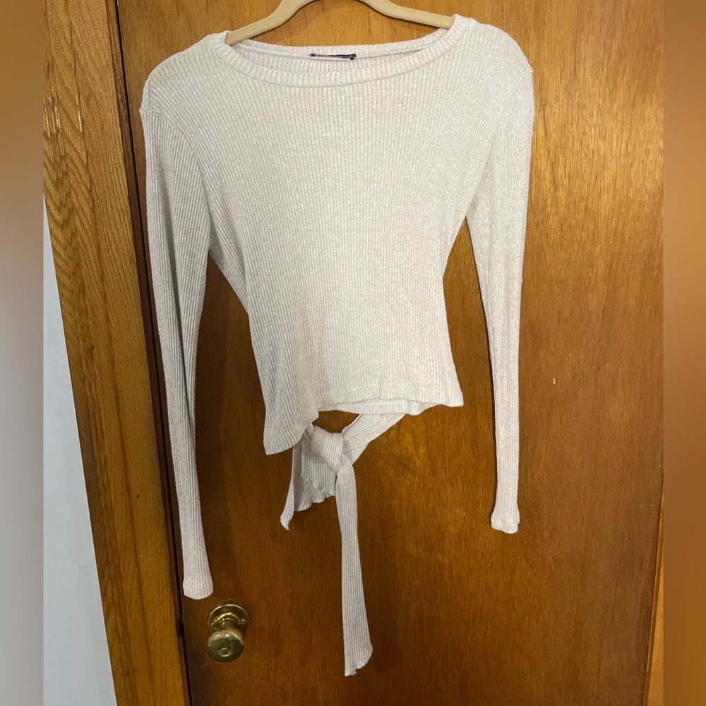beige zara top